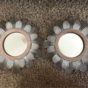 Farmhouse rustic mirror wall decor